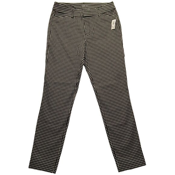 Old Navy Pants - Old Navy 8T Tall Black White Houndstooth Pixie Skinny Women's Pants NEW
